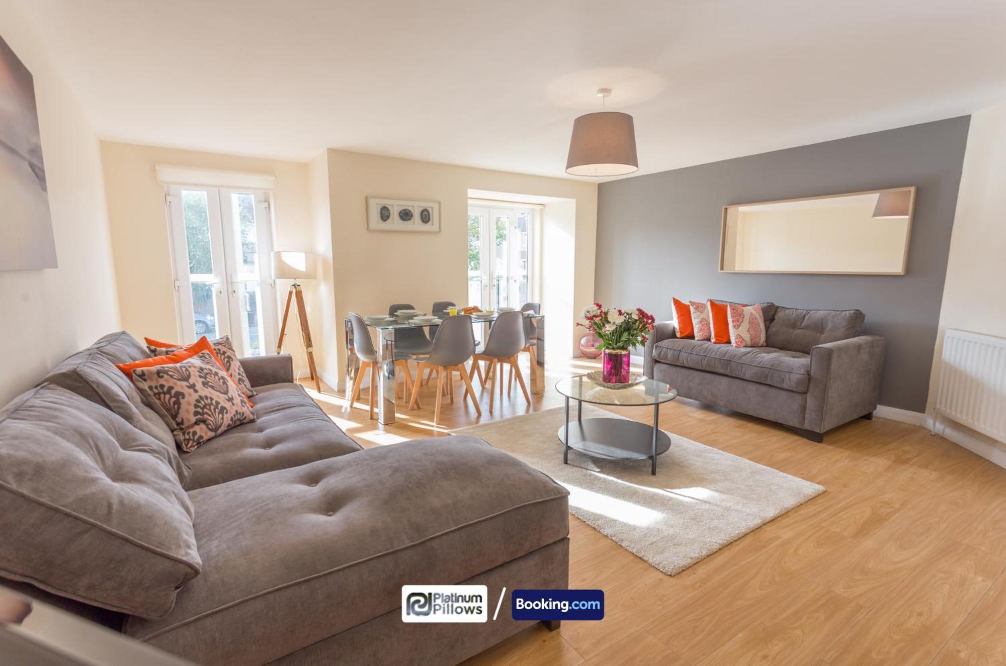 Modern Oxford 2 Bedroom Apartments, Families & Contractor Accommodation, Near John Radcliffe Hospital Exterior foto